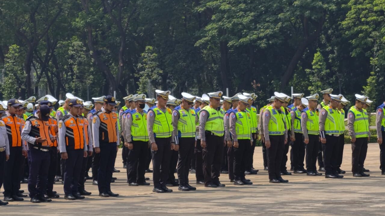7.643 Personel Gabungan Berikan Pelayanan Pengamanan Zikir dan Doa Kebangsaan di Monas